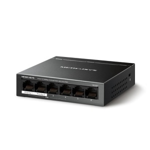 Mercusys Desktop Switch MS106LP 6 porturi 10/100Mbps, Standarde si protocoale IEEE 802.3x Flow Control, 4 porturi POE, buget POE 40W, dimensiuni: 99.8*98*25mm. - Img 7