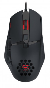 Mouse gaming Serioux Tobis, Senzor Sunplus 192, 1000-6400 DPI, switch HUANO, pana la 20 milioane de click-uri, 8 Butoane, 3 moduri de iluminare RGB, cablu USB 1.5M, plug and play, compatibil cu Windows 2000/XP/9X/VISTA/7/8/10 - Img 1