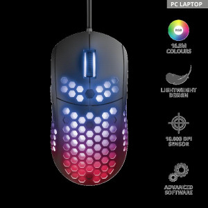Mouse Trust GXT 960, Graphin Ultra-lightweight Gaming Mouse, negru - Img 4