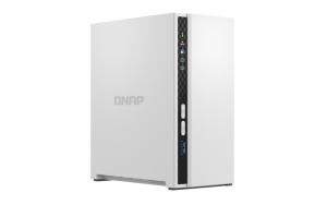 NAS QNAP 233 2-Bay, CPU ARM 2.0GHz Quad core, RAM 2GB, HDD 2.5"/3.5" SATA 6Gbps (neincluse), LAN: 1 GigaLan, USB3.2 Gen1: 1 USB2.0: 1, tower, adaptor alimentare, garantie 2 ani - Img 1