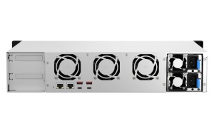 NAS QNAP 873AEU 8-Bay, CPU AMD Ryzen V1000 series V1500B 4C/8T 2.2 GHz, RAM 4GB (1x4GB) DDR4 SODIMM (max. 64GB total, optional ECC RAM support), HDD: 8 x 2.5"/3.5" SATA 6Gbps, 2x M.2 2280 PCIe Gen3 x1 (neincluse), LAN: 2 x 2.5GbE, optional 10GbE - Img 6
