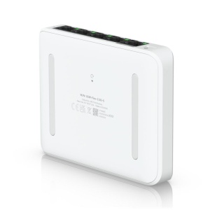 Ubiquiti USW-Flex-2.5G-5, 5 porturi RJ45 1/2.5 GbE, capacitate 25 Gbps, 1 adaptor de alimentare AC, 5V DC, 1A, 1 PoE (PairA 1, 2+; 3, 6-)(PairB 4, 5+; 7, 8-), dimensiuni 117.1 x 90 x 21.2 mm (4.6 x 3.5 x 0.8") - Img 5