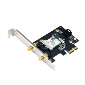 ASUS PCE-AXE5400 Wifi Bluetooth 5.2 PCIe adapter, WI-FI 6, 2.4GHz / 5GHz / 6GHz, greutate: 49.7G, 2 x Antene externe, PCI-Express x 1. - Img 3