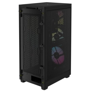 Carcasa Corsair 2000D Airflow RGB Mini-ITX, panou tempered glass, 3x 2.5" drive bays, dimensiune 458x271x200, negru - Img 7