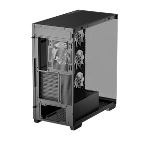 Carcasa DEEPCOOL CG580 4F Mid Tower ARGB NEGRU, Tempered Glass+ABS+SGCC, Sloturi Expansiune 7, Drive Bays: 2x3.5" 2x2.5", Ventilatoare Suportate: 10 (spate: 1x120mm sau 1x140mm, sus: 3x120mm sau 2x140mm, lateral: 3x120mm, jos: 1x120mm, invaluit in sursa: - Img 9