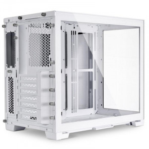 Carcasa Lian Li O11 Dyn Mini Snow Edition Mid-Tower Tempered Glass alb, PCI-Slots 5, 7 - Img 4