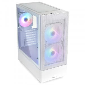 Carcasa PC Lian Li LANCOOL 205 Mesh C Mid-Tower White, Tempered Glass, 1x120mm 2x140mm preinstalled fans, PCI Slots 7, ATX - Img 1
