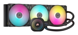Cooler Procesor CORSAIR iCUE LINK TITAN 420 RX RGB AIO Liquid NEGRU, marime radiator 452mm, 3 ventilatoare ARGB, Viteza ventilatoare 300-1700 RPM +/- 10%, Suport AMD: AM4/AM5, suport INTEL: LGA 1851/1700, Airflow: 17.9-94.7 CFM - Img 1