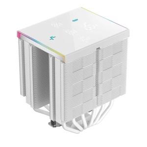 Cooler Procesor DEEPCOOL AK620 DIGITAL PRO ALB, marime heatsink 127x110x157mm, 2 ventilatoare, viteza ventilatoare 500-1750 RPM +/- 10%, Airflow: 60.89 CFM, Suport AMD: AM4/AM5, suport INTEL: LGA 1851/1700/1200/1151/1150/1155/2011-v3/2011/2066, nivel de - Img 7