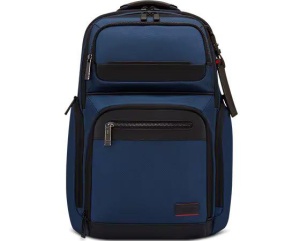 Lenovo ThinkPad Executive 16" Backpack, 22L capacity, 36.2 x 25.3 x 2.2 cm, 1.8kg, Outside Fabric Material: polyester 88%, leather 12%, Navy - Img 1