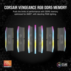 Memorie RAM DIMM Corsair VENGEANCE 32GB(2x16) DDR5 5600MHz CL36, 1.25V AMD EXPO COOL GREY - Img 6
