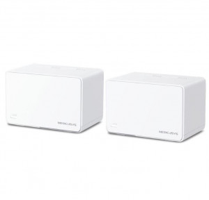 Mercusys AX3000 Whole Home Wi-Fi system HALO H80X(2-PACK),wi-fi 6 Dual-Band, Standarde Wireless: IEEE 802.11ax/ac/n/a 5 GHz, IEEE 802.11ax/n/b/g 2.4 GHz, viteza wireless: 2402 Mbps on 5 GHz, 574 Mbps on 2.4 GHz, Securitate wireless: - Img 1