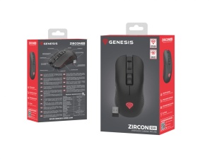 Mouse gaming wireless Gensesis Zircon 330, interfata USB, 3600 DPI, 7 butoane, iluminare RGB, negru - Img 9