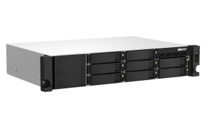 NAS QNAP 873AEU 8-Bay, CPU AMD Ryzen V1000 series V1500B 4C/8T 2.2 GHz, RAM 4GB (1x4GB) DDR4 SODIMM (max. 64GB total, optional ECC RAM support), HDD: 8 x 2.5"/3.5" SATA 6Gbps, 2x M.2 2280 PCIe Gen3 x1 (neincluse), LAN: 2 x 2.5GbE, optional 10GbE - Img 7