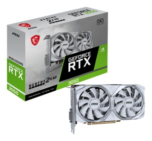 Placa Video MSI GEFORCE RTX 3050 VENTUS 2X XS OC WHITE 8GB GDDR6 128 bit, PCIE 4.0, 1x DP 1x HDMI 1x DVI-D - Img 2