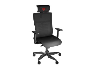 Scaun gaming Genesis ASTAT 700 G2, material textil, reglabil pe inaltime, greutate maxima suportata 120 kg, inaltime scaun reglabil 44.5- 51.5 cm, tesatura Mesh PureFlow™ Plus, tetiera si cotiere ajustabile 3D, negru - Img 5