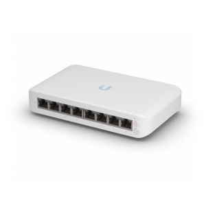 Ubiquiti UniFi 8 port switch, USW-LITE-8-POE, 8 x 10/100/1000 Mbe RJ 45 ports, 4 x POE, 8 Gbps, buget POE: 52W, SMB layer 2 PoE GbE switch, dimensiuni: 99.6 x 163.7 x 31.7 mm. - Img 6
