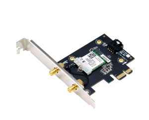 ASUS PCE-AXE5400 Wifi Bluetooth 5.2 PCIe adapter, WI-FI 6, 2.4GHz / 5GHz / 6GHz, greutate: 49.7G, 2 x Antene externe, PCI-Express x 1. - Img 2