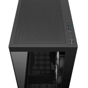 Carcasa DEEPCOOL CG580 4F Mid Tower ARGB NEGRU, Tempered Glass+ABS+SGCC, Sloturi Expansiune 7, Drive Bays: 2x3.5" 2x2.5", Ventilatoare Suportate: 10 (spate: 1x120mm sau 1x140mm, sus: 3x120mm sau 2x140mm, lateral: 3x120mm, jos: 1x120mm, invaluit in sursa: - Img 10