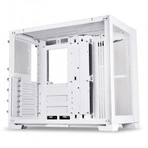 Carcasa Lian Li O11 Dyn Mini Snow Edition Mid-Tower Tempered Glass alb, PCI-Slots 5, 7 - Img 5