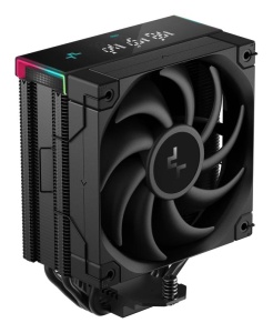 Cooler Procesor DEEPCOOL AK400 DIGITAL PRO NEGRU, marime heatsink 120x60x152mm, un ventilator, viteza ventilator 500-1750 RPM +/- 10%, Airflow: 60.89 CFM, Suport AMD: AM4/AM5, suport INTEL: LGA 1851/1700/1200/1151/1150/1155, nivel de zgomot: 28 dBA - Img 4