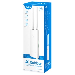CUDY Outdoor 4G LTE AC1200 WiFi Router, Cat.4, 300Mbps + 867Mbps Wi-Fi, build-in 4G LTE modem, lightning protection, IP65 Waterproof, 10/100M RJ45, 2 x Detachable 4G Antennas, 24V passive PoE adapter included, Cudy Mesh Support, - Img 6