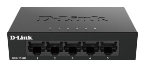 D-Link Switch DGS-105GL, 5 porturi Gigabit, Capacity 10Gbps, desktop, faramanagement, metal, negru, fara ventilator, D-Link Green. - Img 5