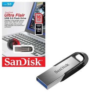 Memorie USB Flash Drive SanDisk Ultra Flair, 16GB, USB 3.0 - Img 2
