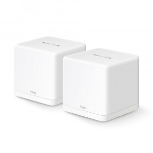Mercusys Halo H60X(2-pack) Whole mesh Wi-Fi6 system, AX1500, Dual-band, Standarde wireless: IEEE 802.11ax/ac/n/a 5 GHz, IEEE 802.11n/b/g 2.4 GHz, Viteza wireless: 1201 Mbps on 5 GHz, 300 Mbps on 2.4 GHz, Dimensiuni:88 × 88 × 88 mm, Interfata: 3 x - Img 1