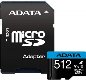 MicroSD ADATA 512GB citire 100 MB/s, scriere 25 MB/s, clasa de viteza 10 - Img 1