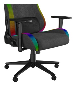 Scaun gaming Genesis TRIT 660, material textil, iluminare RGB, suporta pana la 150 kg, inaltime reglabila, spatar ajustabil, gri - Img 12