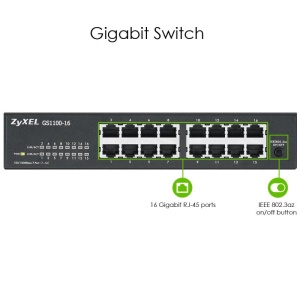 Switch ZYXEL GS1100-16, 16-port, 10/100/1000 Mbps - Img 6