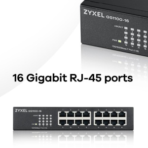 Switch ZYXEL GS1100-16, 16-port, 10/100/1000 Mbps - Img 12