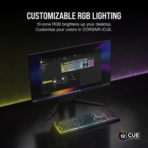 Tastatura Gaming Corsair K55 CORE Backlit Zoned RGB LED, Rubberdome - Img 6
