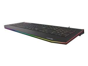 Tastatura gaming cu fir Genesis LITH 400, iluminare RGB, mecanism taste X-Scissors, numar taste 104, lungime cablu 1.8m, dimensiuni 465 x 25 x 195 mm, negru - Img 2