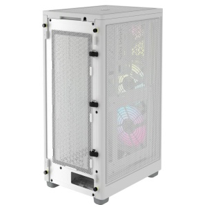 Carcasa Corsair 2000D Airflow RGB Mini-ITX, panou tempered glass, 3x 2.5" drive bays, dimensiune 458x271x200, alb - Img 8