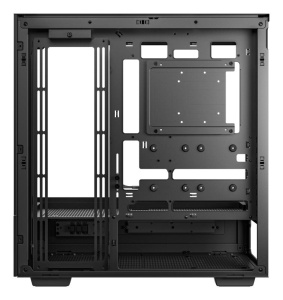 Carcasa DEEPCOOL CH690 DIGITAL Mid Tower NEGRU, Tempered Glass+ SPCC+ ABS, Sloturi Expansiune: 8, Drive Bays: 1x3.5" 2+1x2.5", Ventilatoare Suportate: 10 (spate: 1x120mm sau 1x140mm, sus: 3x120mm sau 3x140mm lateral: 3x120mm sau 3x140mm, invaluite in - Img 6