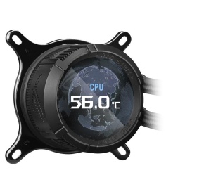 Cooler CPU ASUS ROG Strix LC III 360 ARGB LCD BLACK 3x Fan Slots 120mm, Speed: 800-2200 RPM, 36dB, Intel: LGA 1700, 1200, 115x, AMD: AM5,AM4 - Img 7