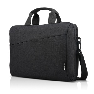 Geanta laptop Lenovo Casual Toploader T210, 15.6", Black, rezistent la apa, compartiment accesorii, compartiment laptop captusit, Material: Textil, Dimensiuni externe: 362 x 22 x 250 mm, Greutate: 465g - Img 1