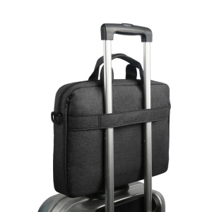 Geanta laptop Lenovo Casual Toploader T210, 15.6", Black, rezistent la apa, compartiment accesorii, compartiment laptop captusit, Material: Textil, Dimensiuni externe: 362 x 22 x 250 mm, Greutate: 465g - Img 11