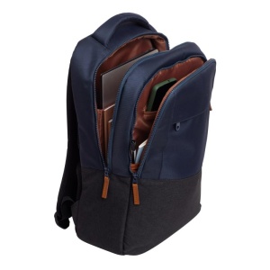Ghiozdan laptop Trust Lisboa pentru laptop-uri cu diagonala de 16", material POM, RPET Polyester, RPET twill polyester, volum 23 L, albastru - Img 11