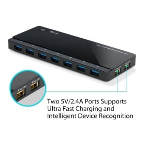 Hub USB TP-Link UH720, 7 porturi USB 3.0, negru - Img 8