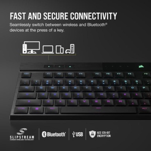 Keyboard Warranty 2 Year Keyboard Matrix 108 Keys On Board Memory 8MB WIN Lock Dedicated Hotkey Wrist Rest No Keyboard CUE Software Supported in iCUE Onboard Profiles Up to 50 Keyboard Compatibility PC, Mac, or XBOX One with USB 3.0 or 3.1 Type-A - Img 10