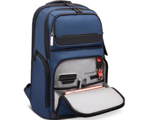 Lenovo ThinkPad Executive 16" Backpack, 22L capacity, 36.2 x 25.3 x 2.2 cm, 1.8kg, Outside Fabric Material: polyester 88%, leather 12%, Navy - Img 3