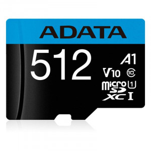 MicroSD ADATA 512GB citire 100 MB/s, scriere 25 MB/s, clasa de viteza 10 - Img 2