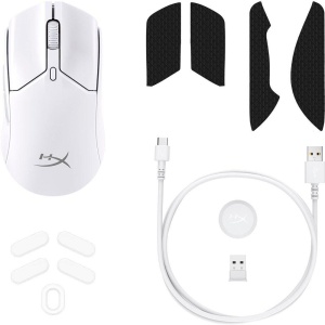 Mouse HyperX Pulsefire Haste Core 2 Wireless, rezolutie maxima 12000 DPI, conectivitate 2.4GHz Wireless / Bluetooth 5.2, polling rate pana la 1000 Hz, durata de viata baterie pana la 100 de ore in modul 2.4GHz highspeed, si pana la 200 de ore in modul - Img 5
