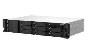 NAS QNAP 873AEU 8-Bay, CPU AMD Ryzen V1000 series V1500B 4C/8T 2.2 GHz, RAM 4GB (1x4GB) DDR4 SODIMM (max. 64GB total, optional ECC RAM support), HDD: 8 x 2.5"/3.5" SATA 6Gbps, 2x M.2 2280 PCIe Gen3 x1 (neincluse), LAN: 2 x 2.5GbE, optional 10GbE - Img 9