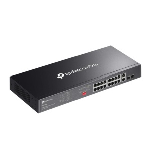 Omada 18-Port Gigabit Rackmount Switch with 16-Port PoE+ PORT: 16× Gigabit PoE+ Ports, 2× Gigabit Non-PoE Ports, 2× Combo Gigabit SFP Slots SPEC: 802.3at/af, 250 W PoE Power, 1U 19-inch Rack-mountable Steel Case FEATURE: Plug and Play - Img 5