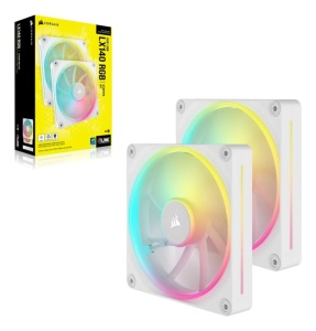 Ventilatoare Carcasa CORSAIR iCUE LINK LX140 2x140mm RGB ALB - Img 3