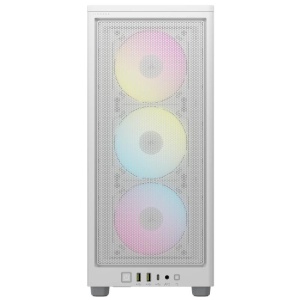 Carcasa Corsair 2000D Airflow RGB Mini-ITX, panou tempered glass, 3x 2.5" drive bays, dimensiune 458x271x200, alb - Img 9